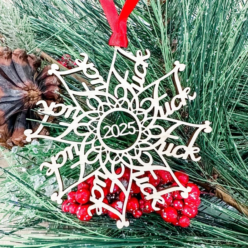 Fk Flake Ornament | Funny Christmas Gifts