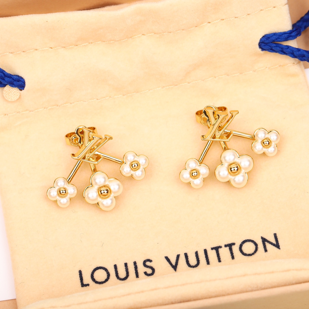 Louis Vuitton Pearl Earrings