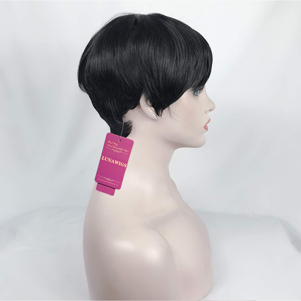 Luna Wigs Short Style Pixie Cut Synthetic Hair Wigs
