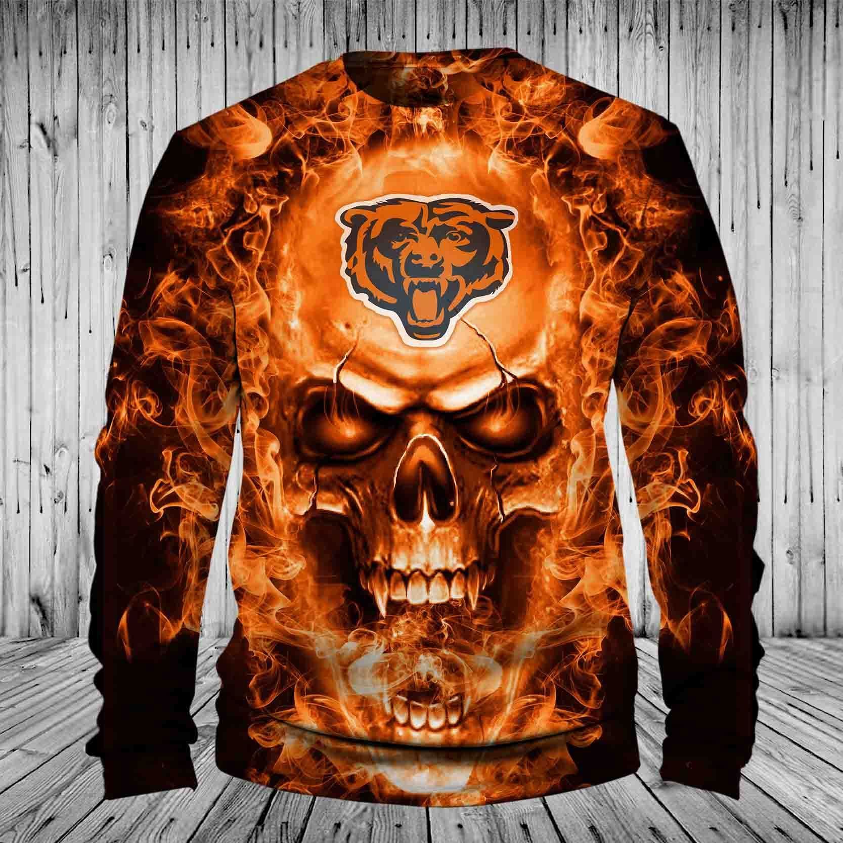 BEARS HOODIE 3D SKULL 80