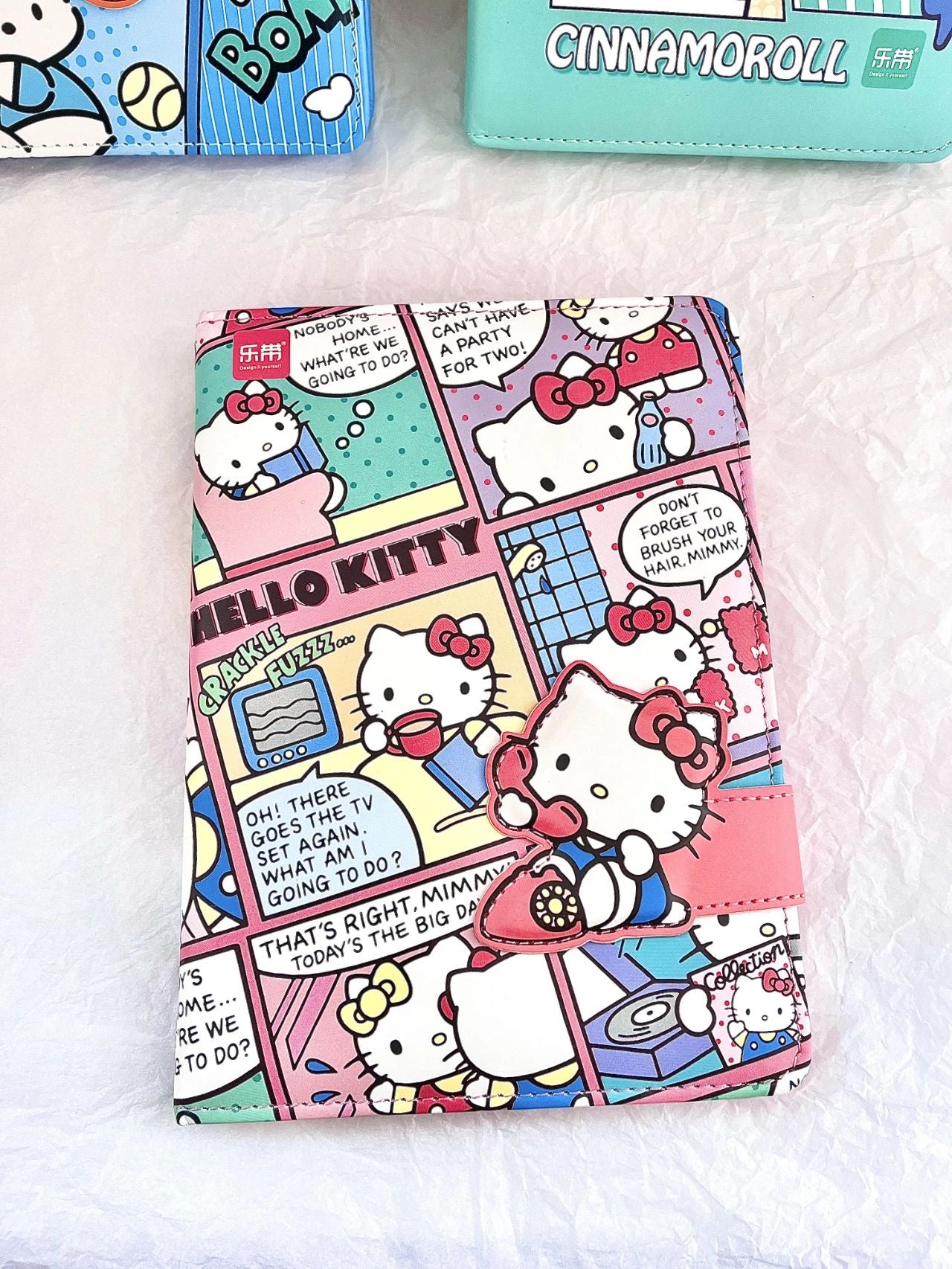 Sanrio Magnetic Clasp Notebook( B5, 6.9x9.8 Inches, 96 Lined Pages)|Diary Personal Journal for Women  Office School Supplies