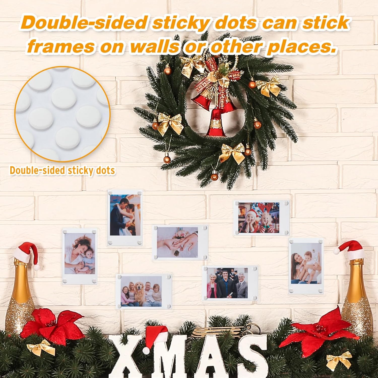 5 Pack- Acrylic Fridge Magnetic Frame (Flash Sale - 50% Off)