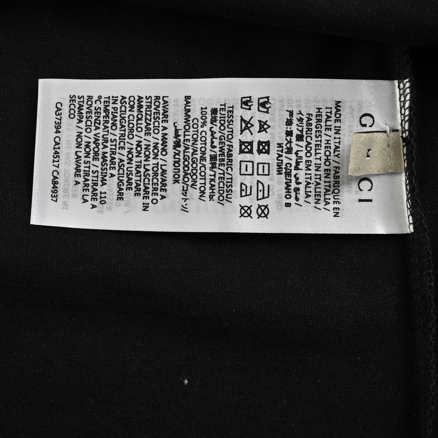 Gucci 24ss gradient belt print short sleeves