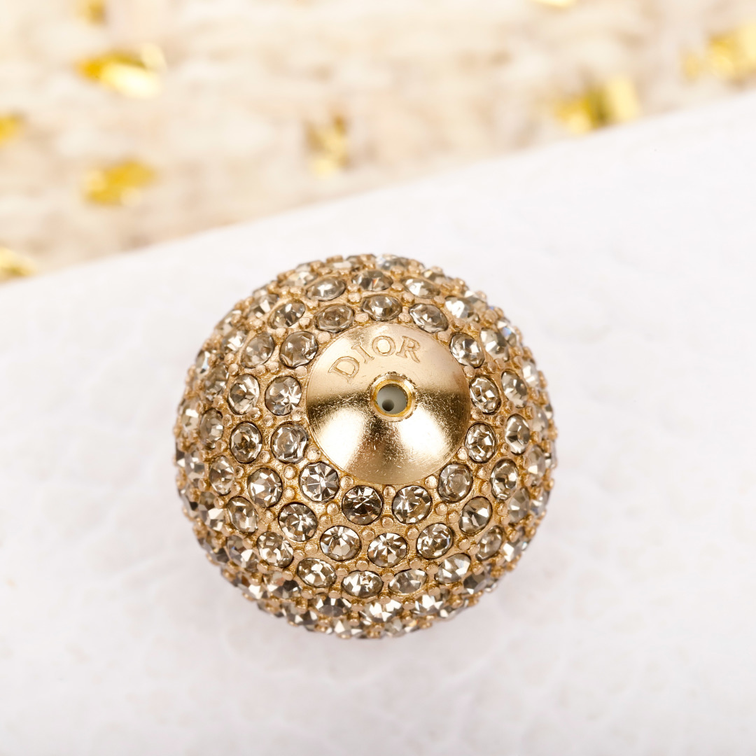 Dior Diamond Ball Earrings