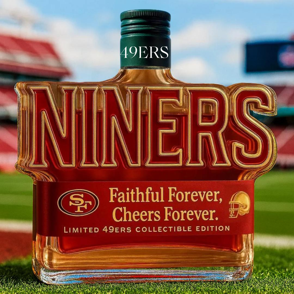49ers NINERS Amber Decanter