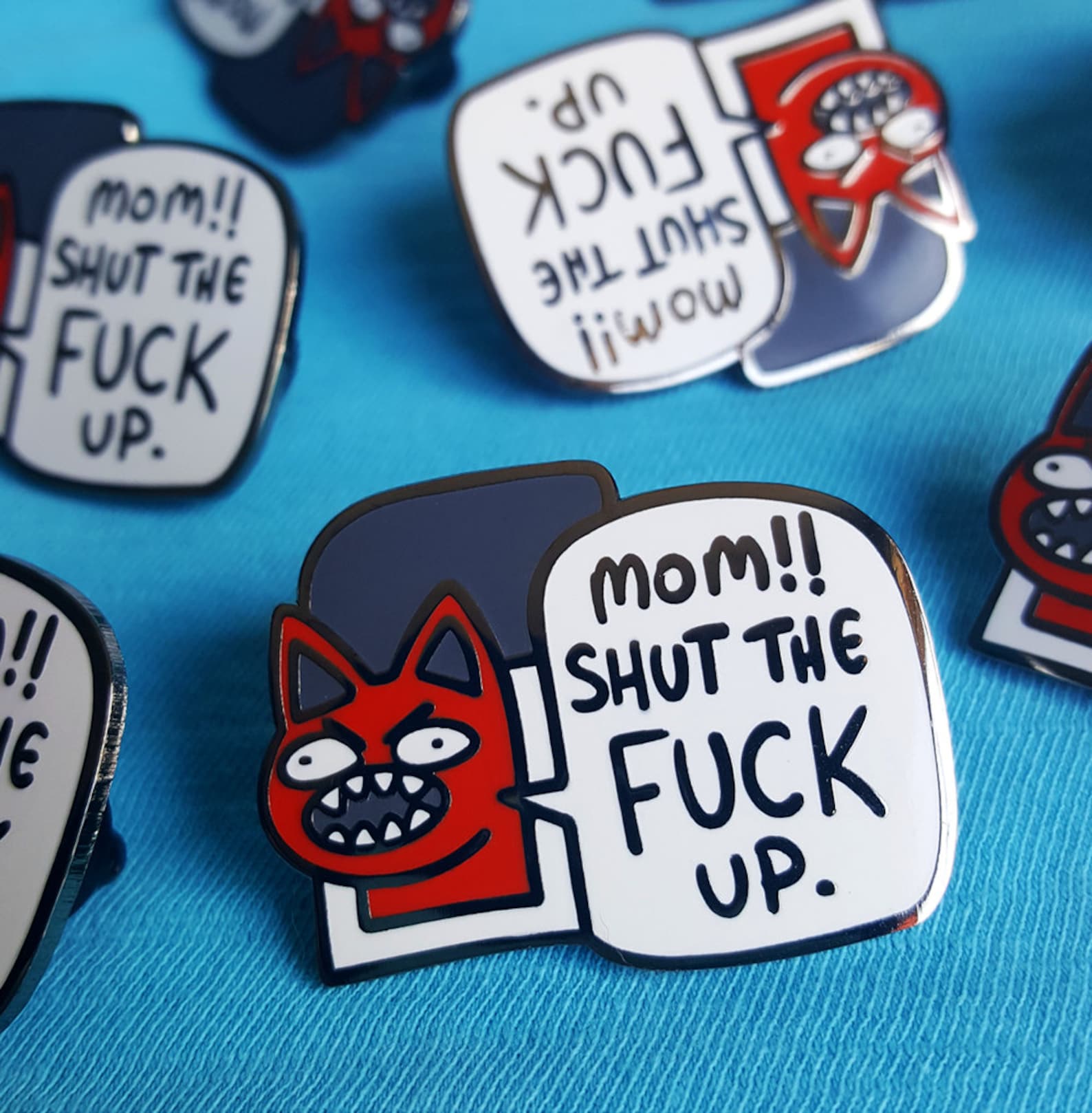 🎄Early Christmas Hot Sale🎄Shitty Kitties Foul Meowthed Enamel Pin