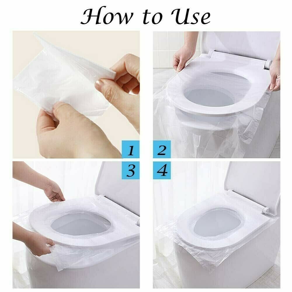 🔥Biodegradable Disposable Plastic Toilet Seat Cover🔥