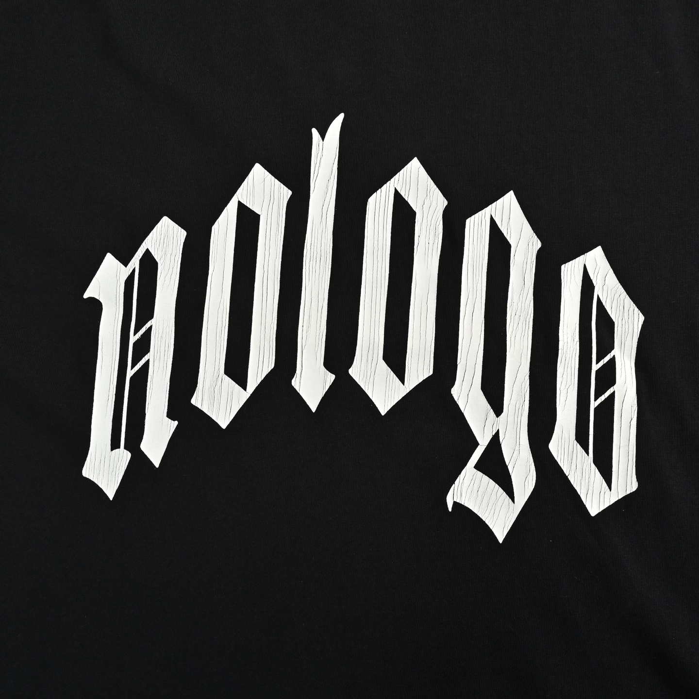 Balenciaga Letter Crack Print Short Sleeve