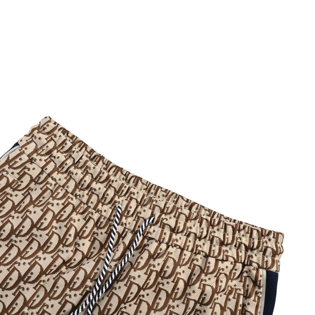 Dior 24Fw all-over jacquard side webbing trousers set