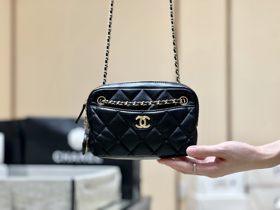 Chanel 24K Autumn and Winter Limited Edition Gold Coin Camera Bag AS5190