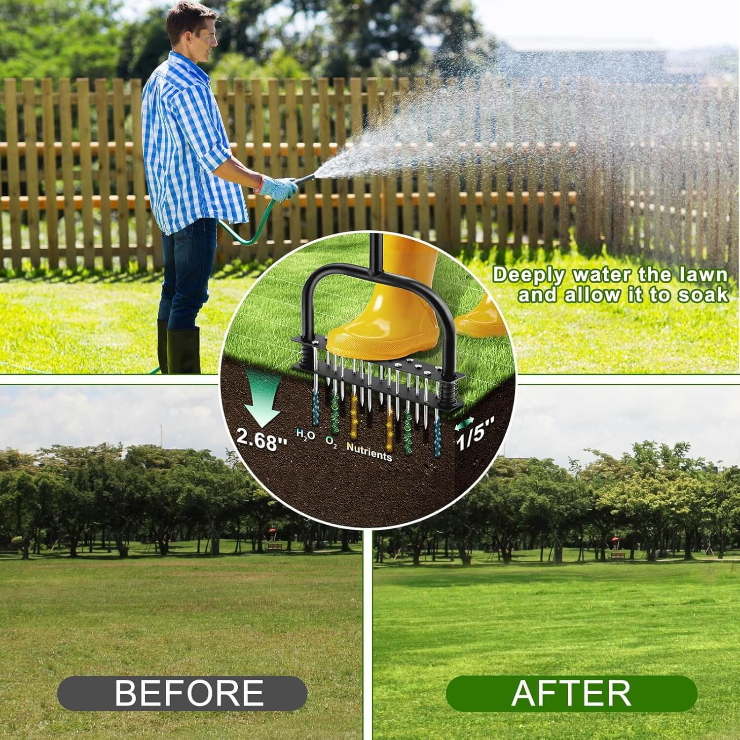 Spike Lawn Aerator Tool