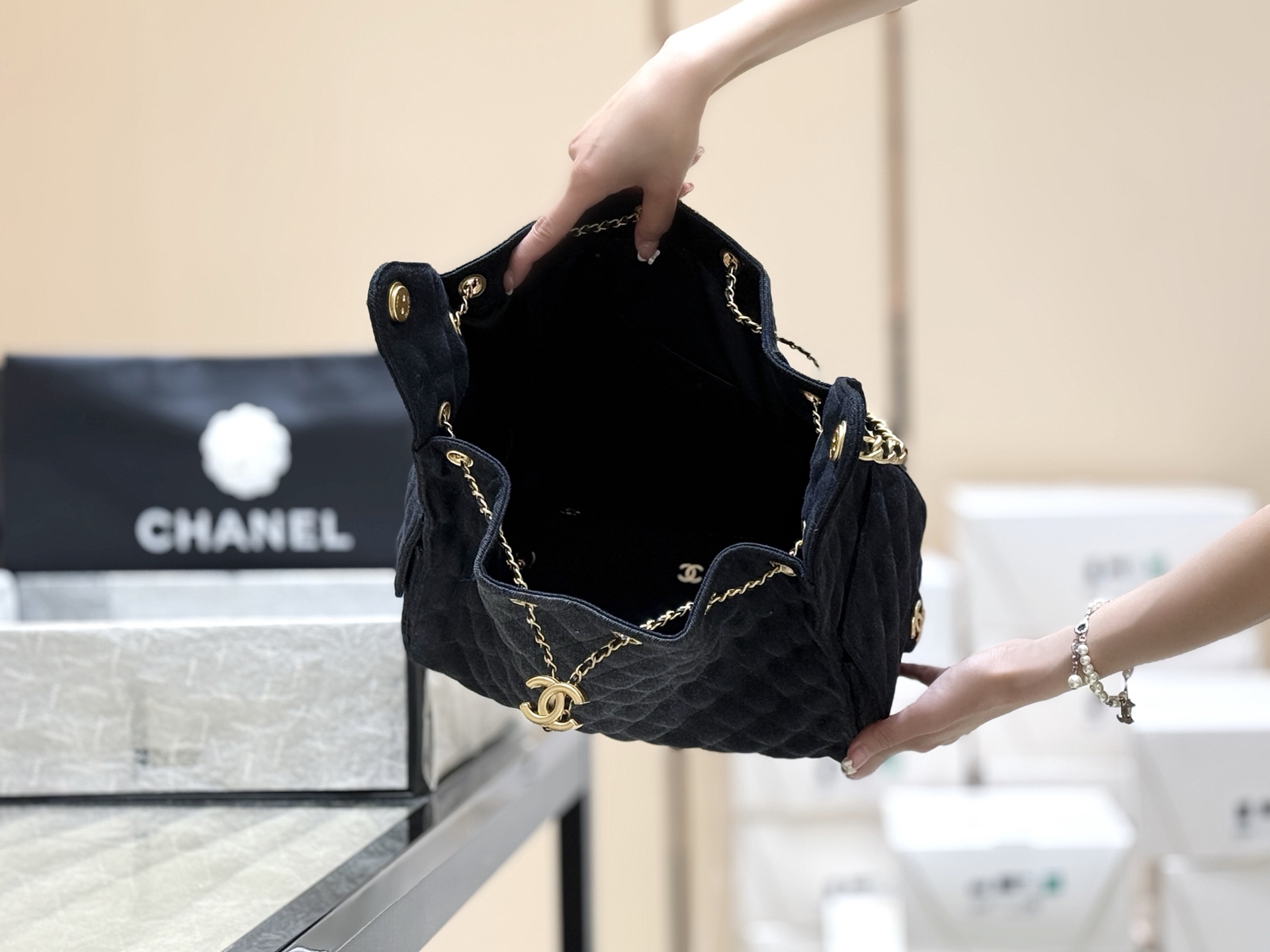 Chanel 25S Spring/Summer Collection Large Denim Handbag AS5311 00158