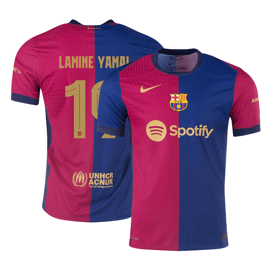Player Edition LAMINE YAMAL #19 Barcelona Football Shirt 2024/25 - UCL
