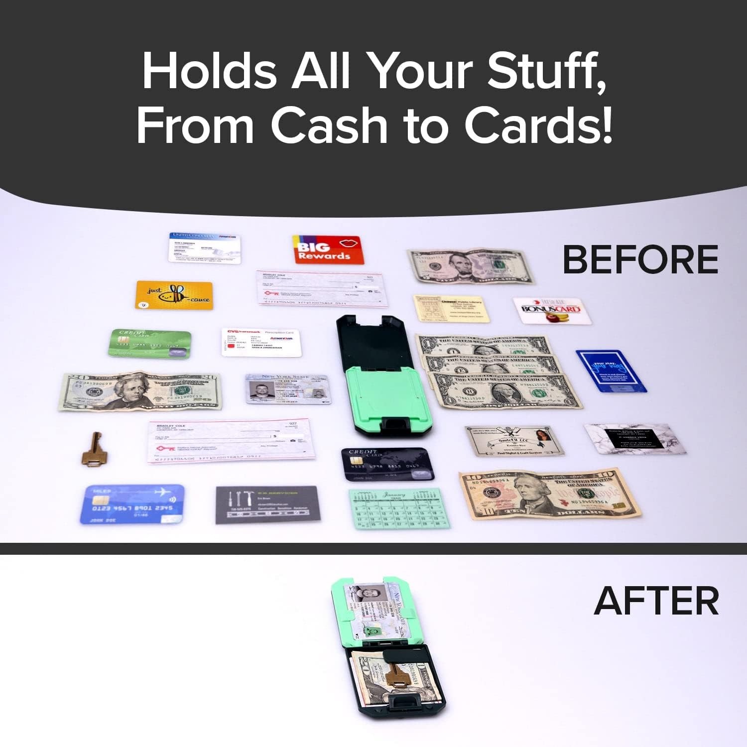 The same design as the TV! Ultra-thin aluminum case anti-theft wallet 💳 Press once to open, defeating electronic thieves in an instant!