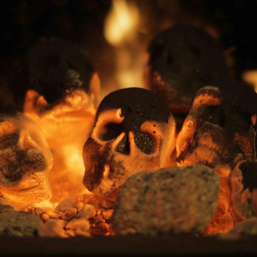 🔥(Flash Sale-55%OFF)- Terrifying Human Skull Fire Pit