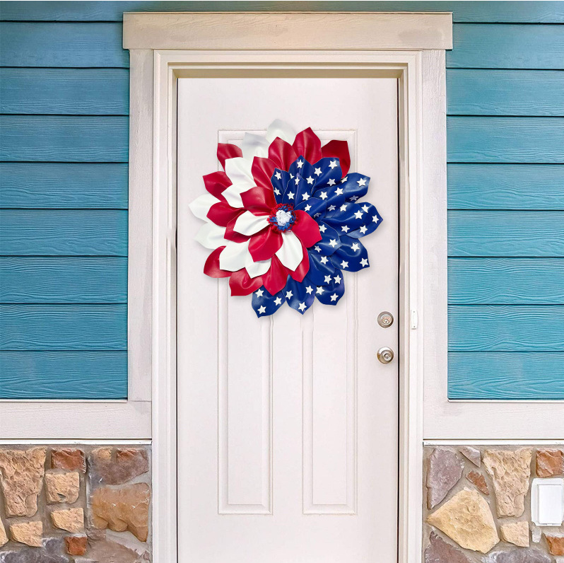 🔥[SAVE 50% OFF]--16inch/40cm American Flag Wreath-BUY 2 GET 10% OFF & FREE SHIPPING
