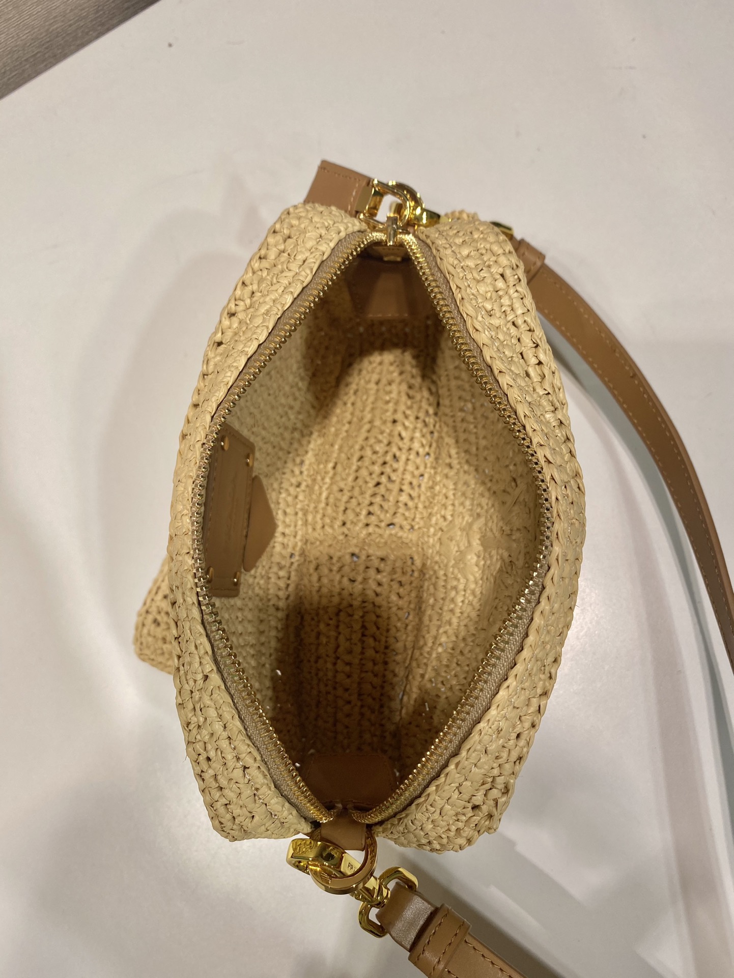 Prada New Straw Shoulder Bag 1BH196