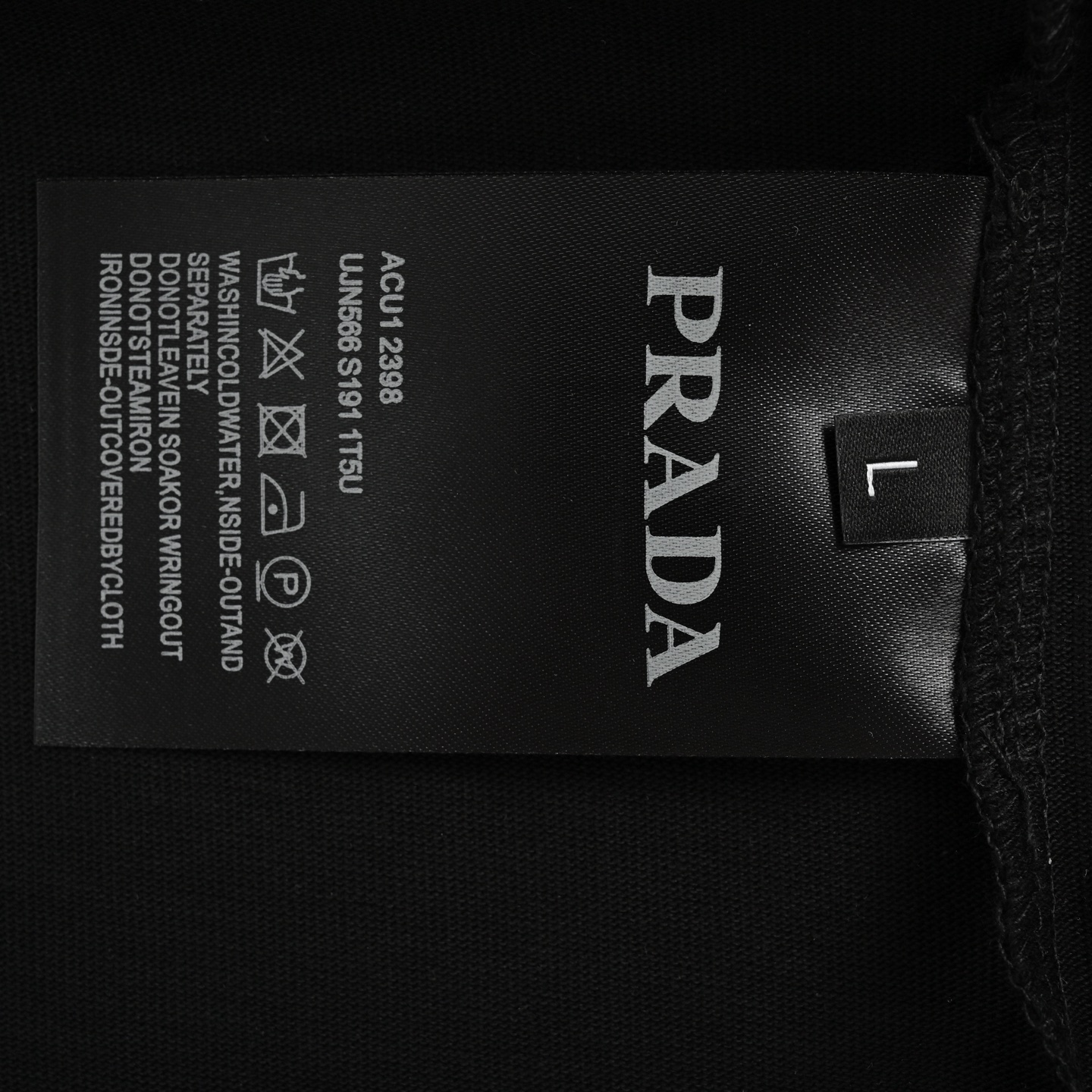 Prada 25ss laser logo print short sleeve