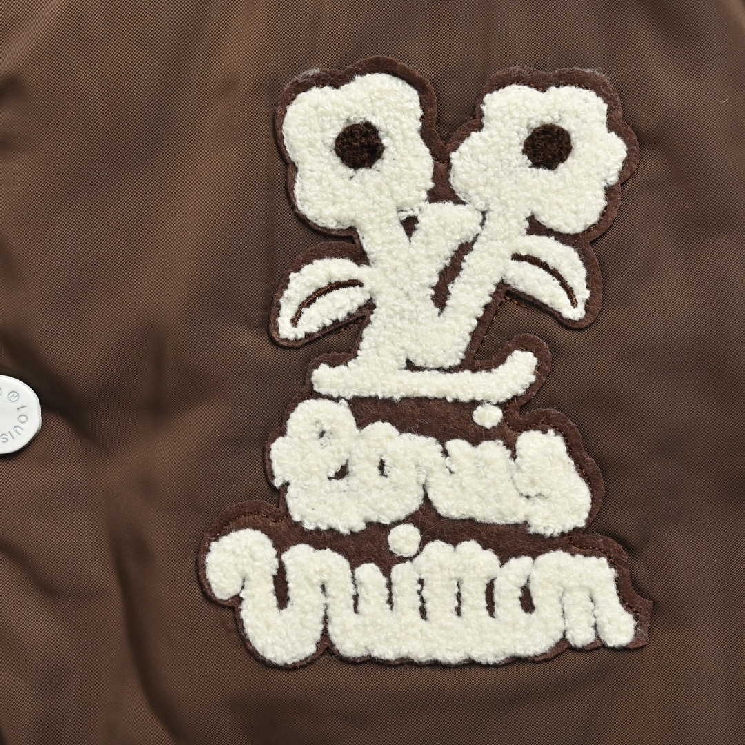 Louis Vuitton 24Fw Tyler collaboration floral towel embroidered baseball jacket