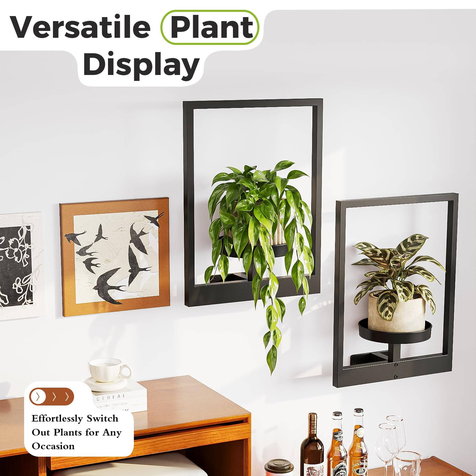 Picture Frame Wall Plant Holder Metal Plant Wall Frame