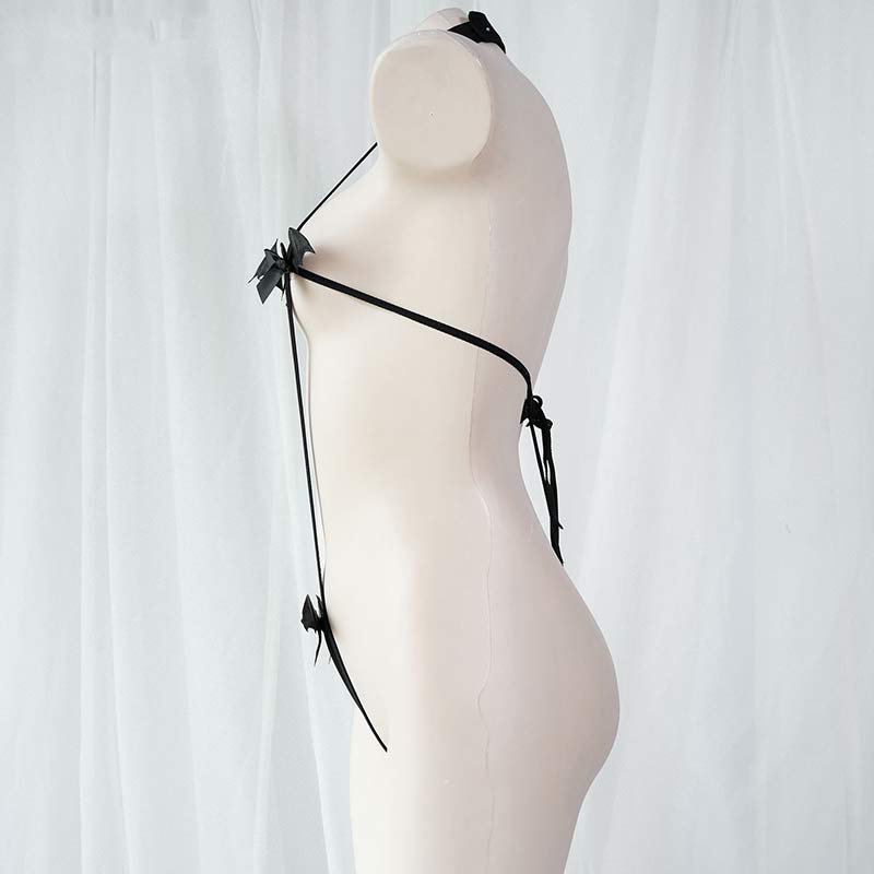 Sexy Devil Wings Bikini Jumpsuit Lingerie Set
