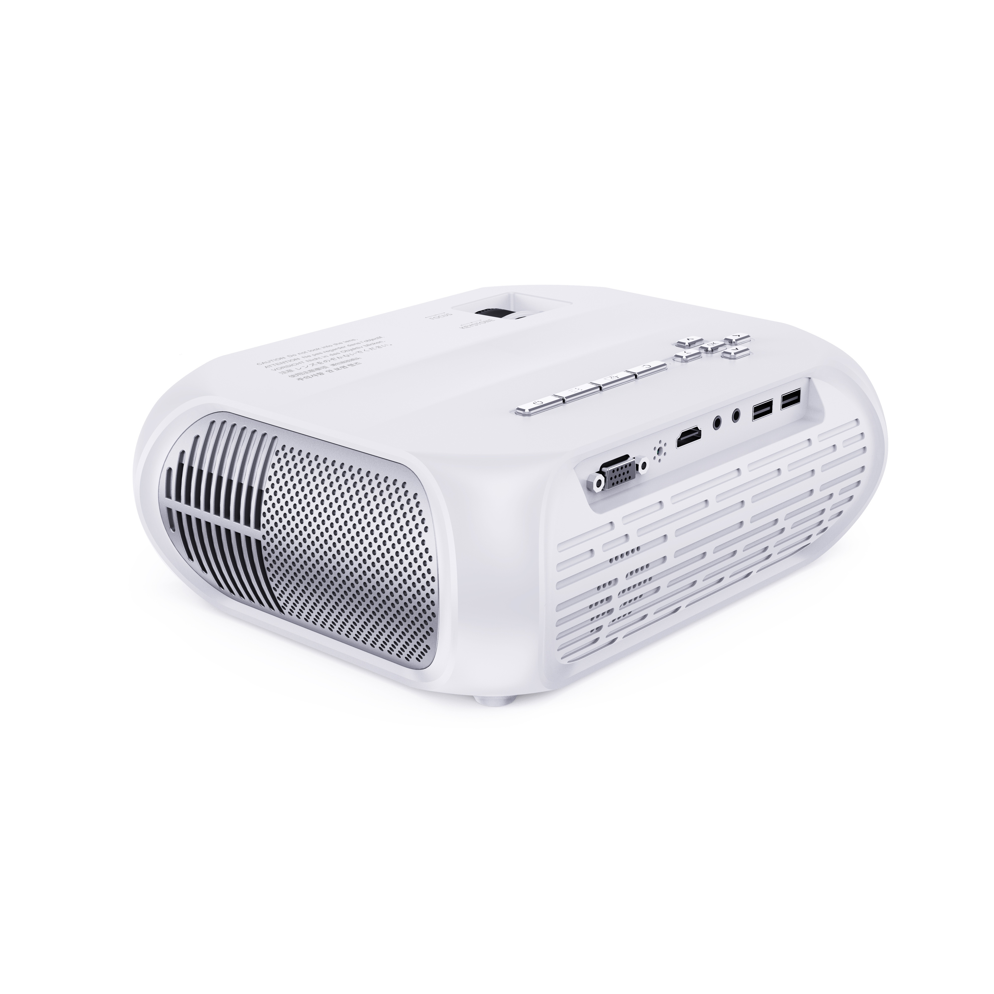 1pc Ultra Clear Large Screen Projectors 2022 Upgrade 4K Video Projectors, 50000 Hour Multimedia Home Theater Movie Projectors, Compatible With Full HD 1080P HDMI, VGA, USB, AV, Laptops, Smartphones