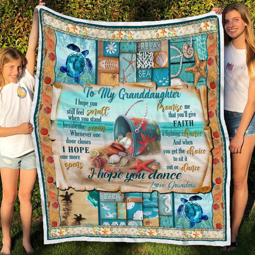 Love My Granddaughter Sofa Throw Blanket