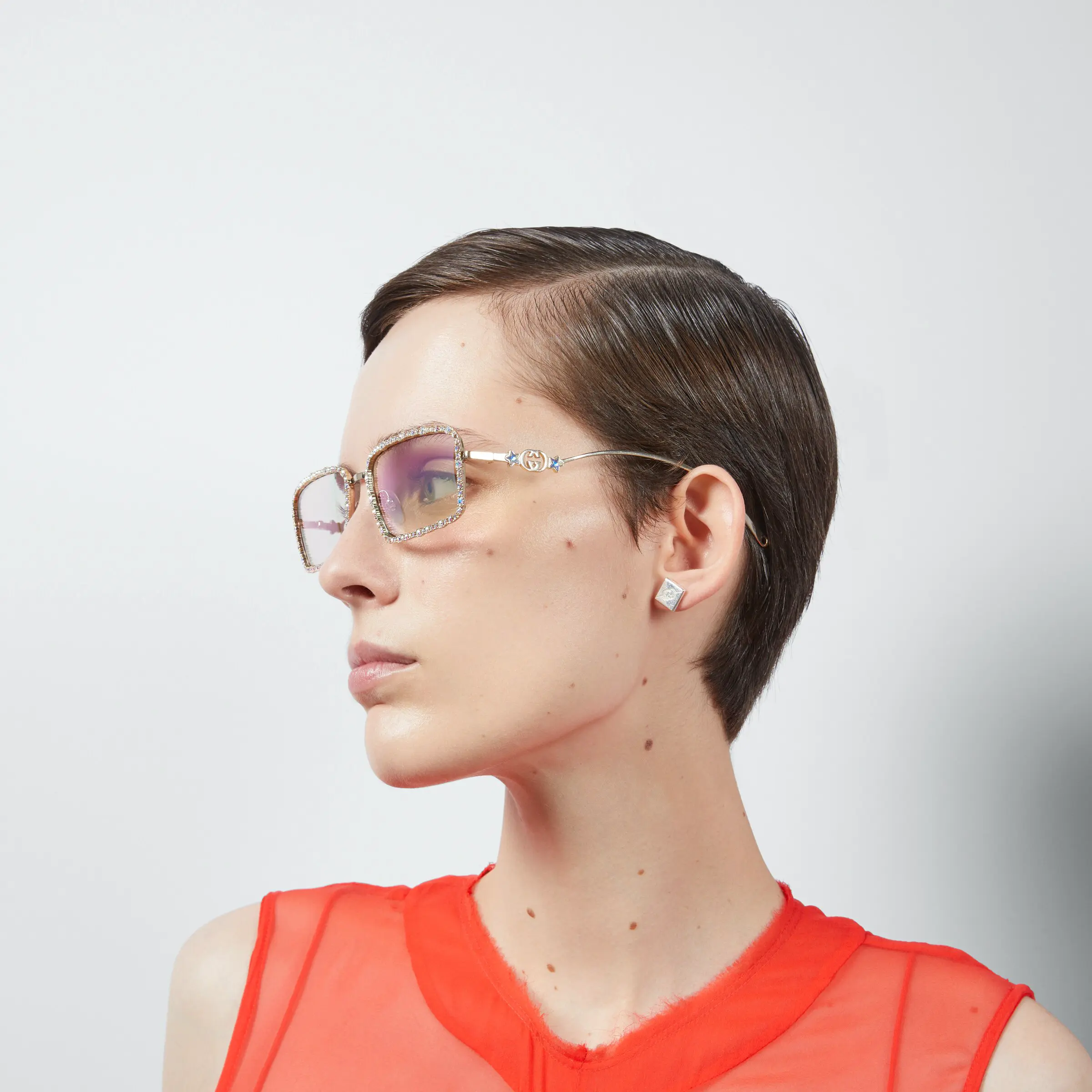 Gucci rectangular frame sunglasses