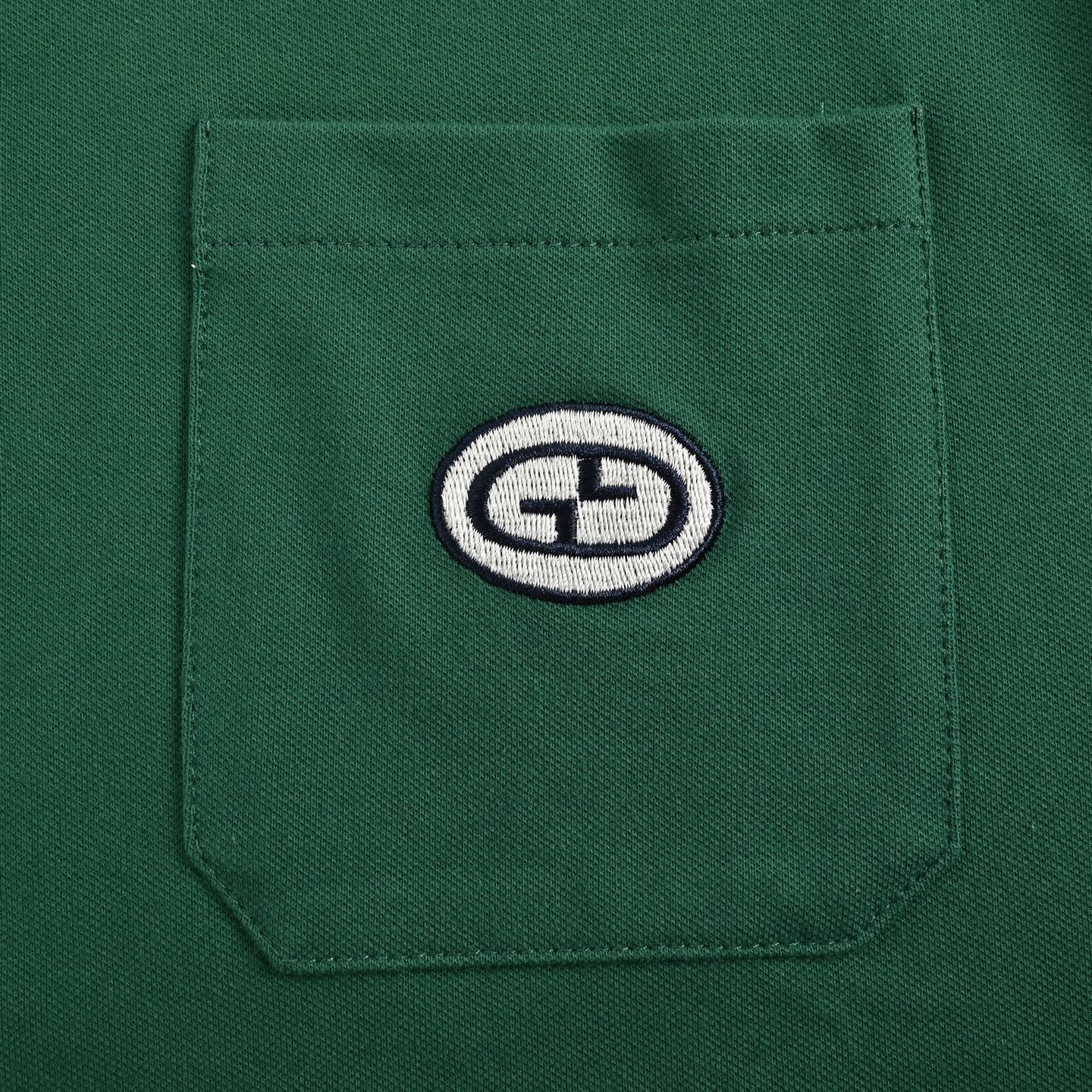 Gucci Red and blue interlocking double G cotton Polo short sleeve