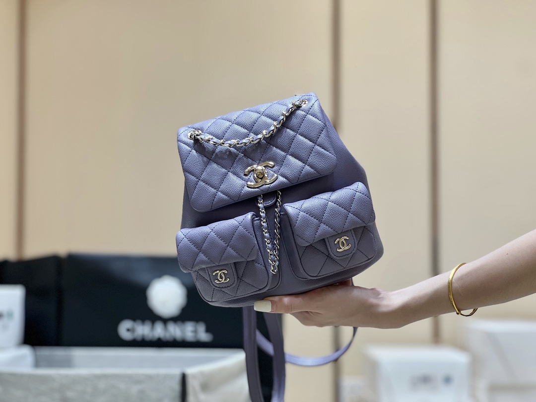 Chanel 24A duma double backpack 3860