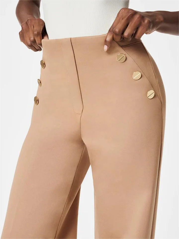🔥Last Day 70% OFF -Tummy Control Button Wide Leg Pant(BUY 2 FREE SHIPPING)