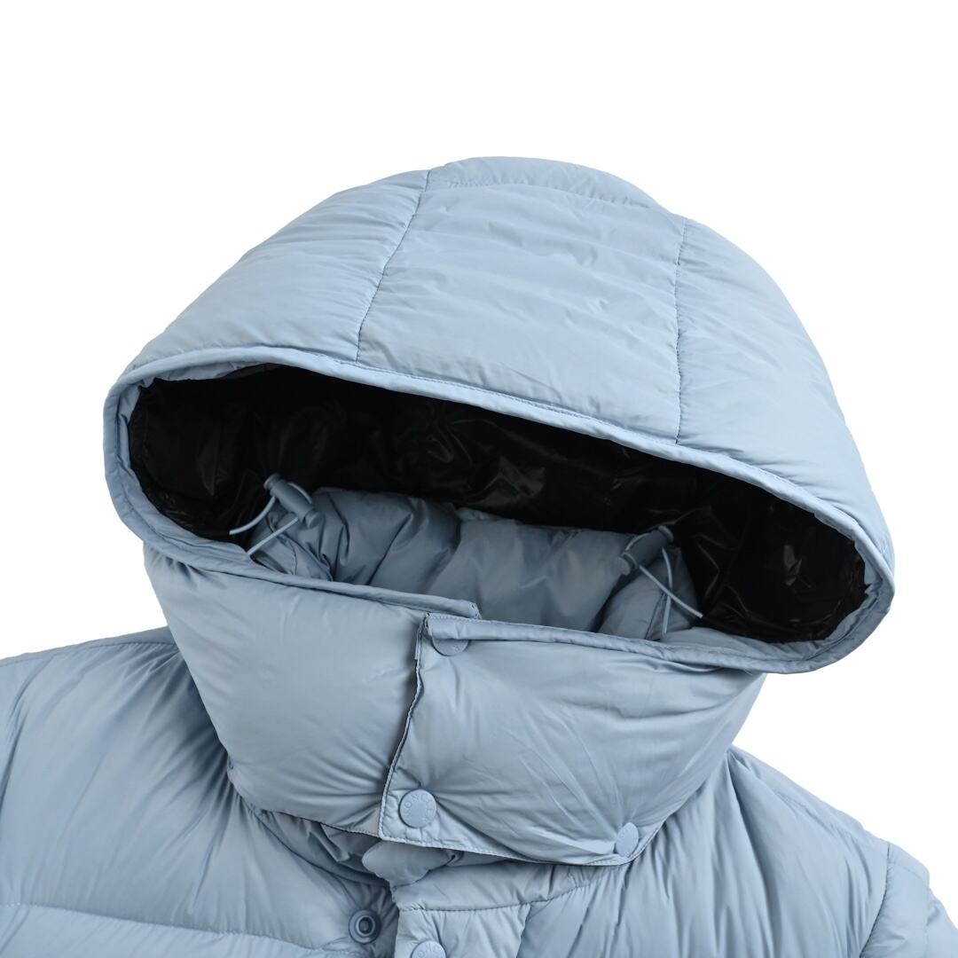 Moncler 24Fw CYCLONE large logo detachable sleeve hooded down jacket