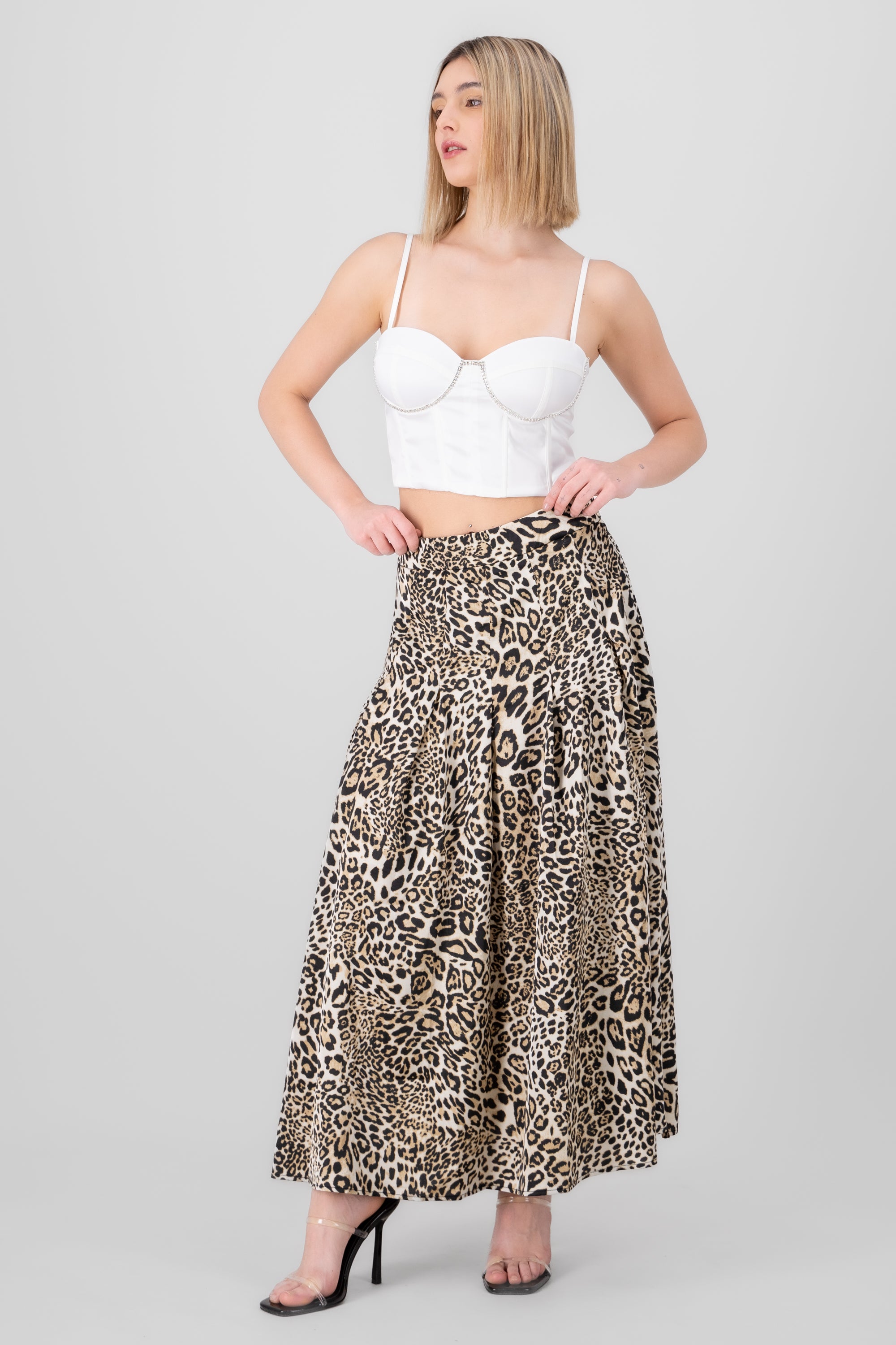 Animal Print Maxi Skirt