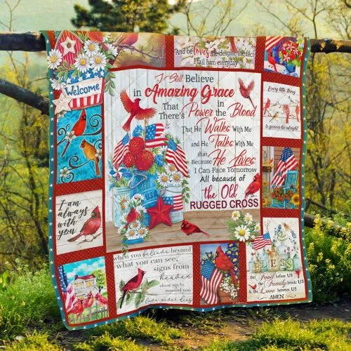 The Old Rugged Cross Cardinal Quilt