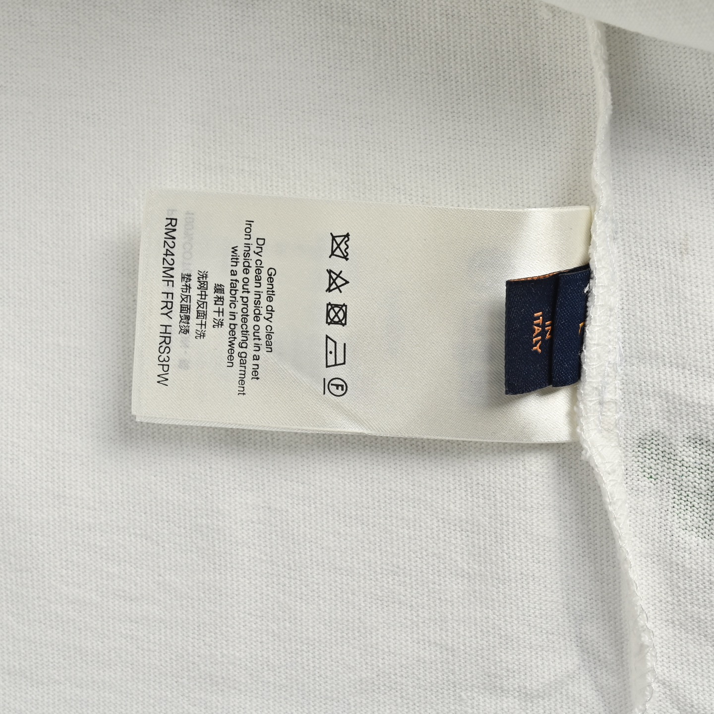 Louis Vuitton Green Foam Lettering Round Neck Short Sleeve