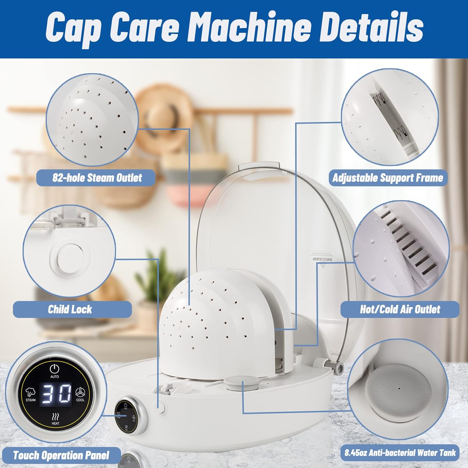 Innopaw Automatic Cap Cleaner with steam and Dry