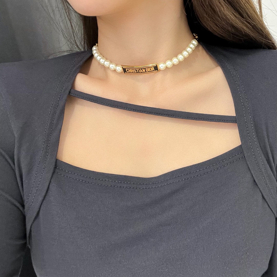 Dior Letter Brand Pearl Bracelet