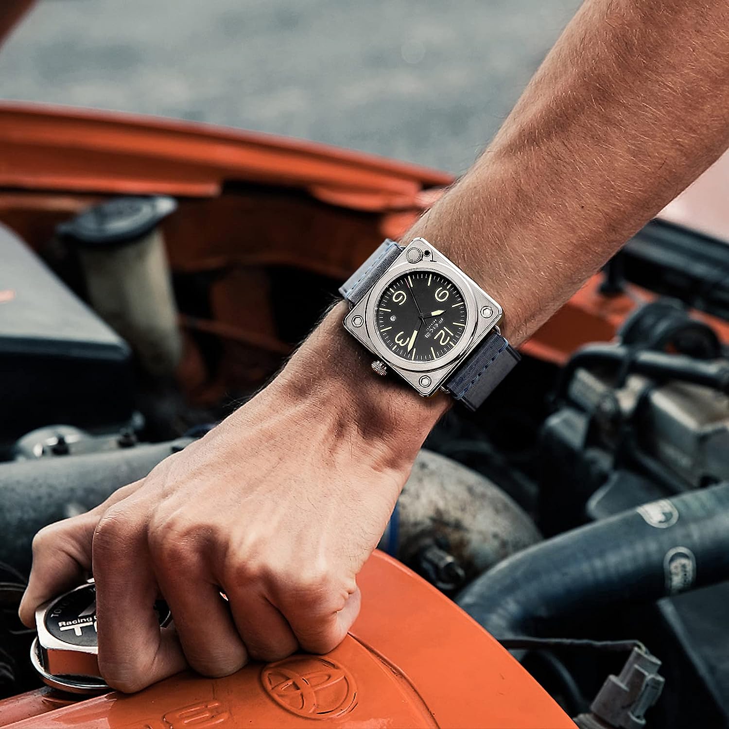 FM508 FEICE Square Automatic Watch