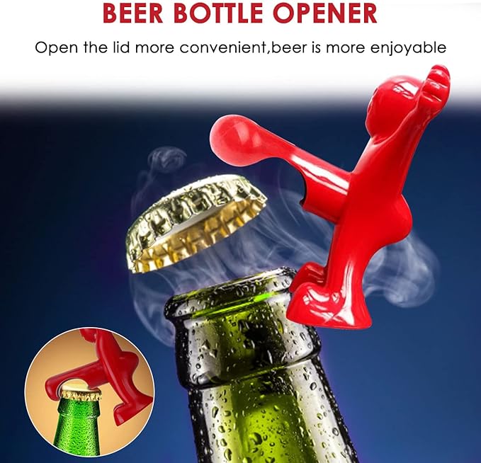 Funny Red Man  Wine Bottle Stopper Bottle