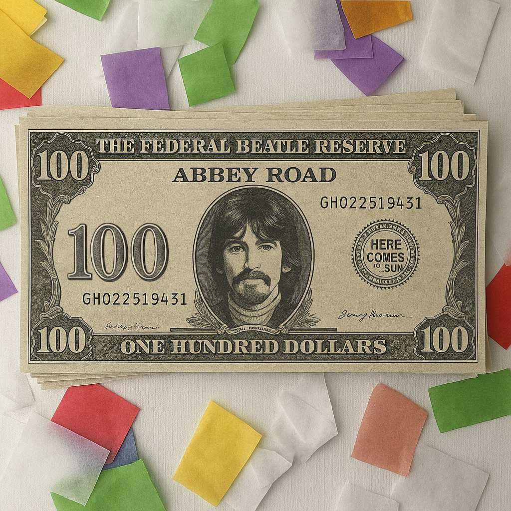 BEATLES ABBEY ROAD TOUR DOLLAR BILL PLAY MONEY