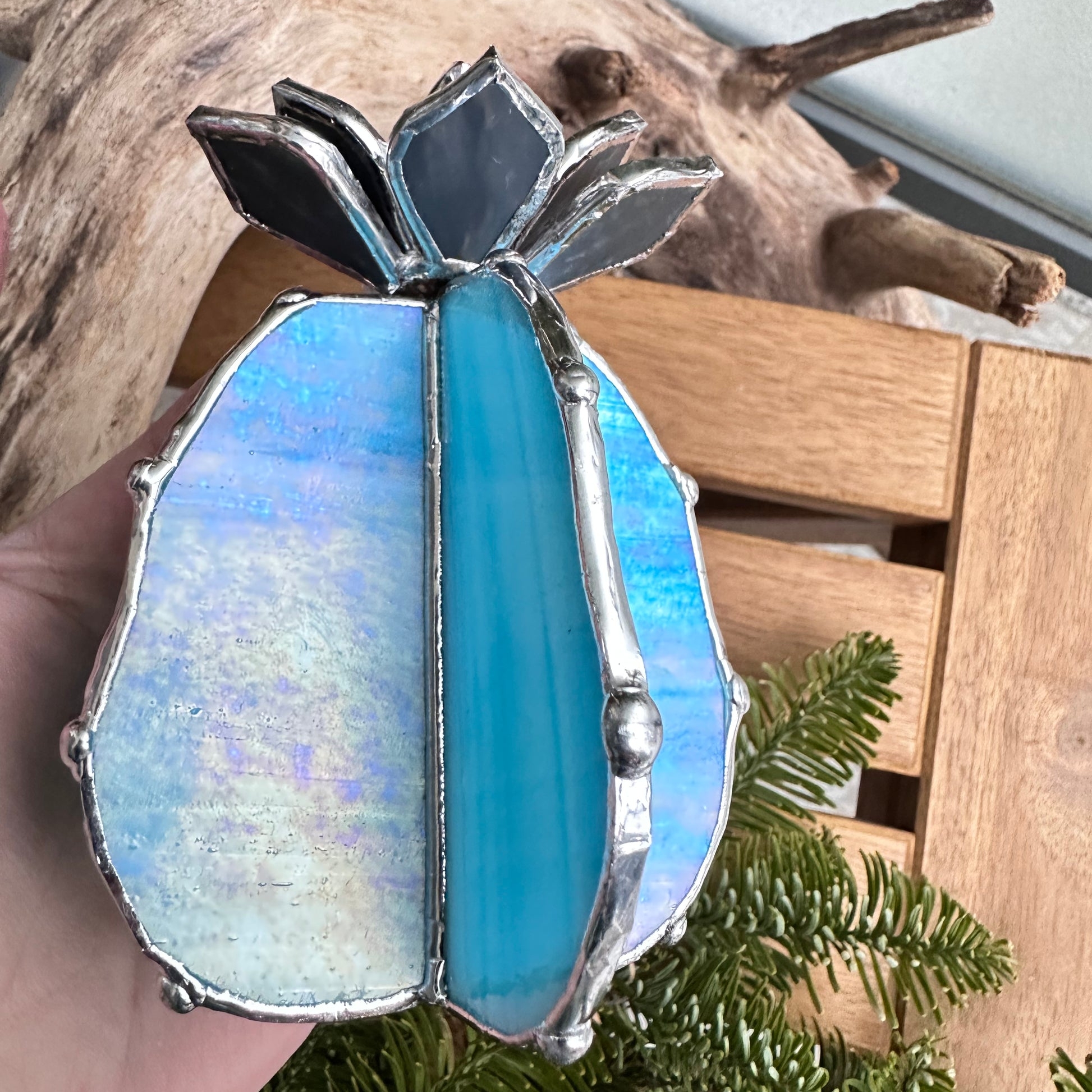 🌵🌈 Handmade Stained Glass Cactus Flower