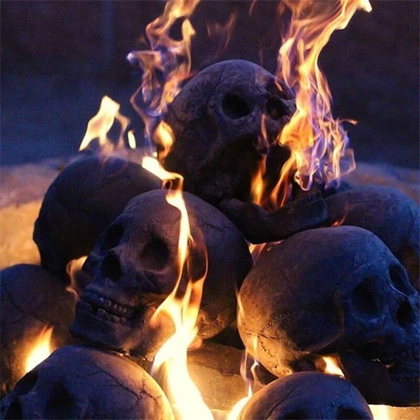 🔥(Flash Sale-55%OFF)- Terrifying Human Skull Fire Pit