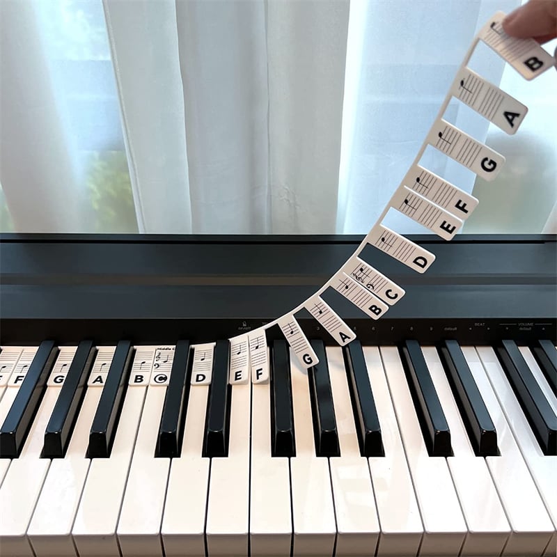 🎄CHRISTMAS HOT SALE-50% OFF-Removable Piano Keyboard Note Labels-BUY 2 GET 10% OFF NOW