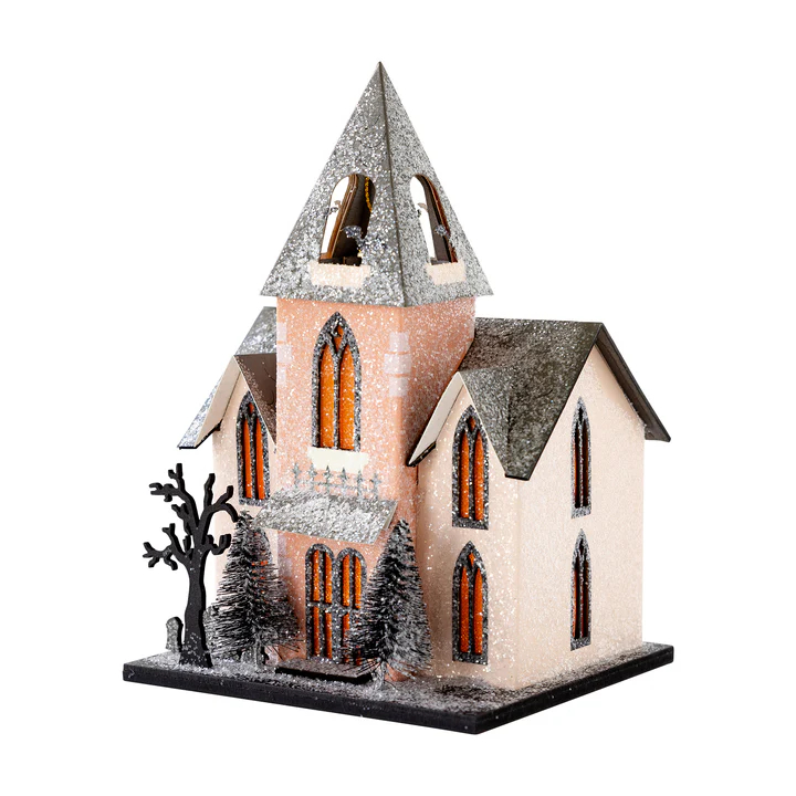 💥ON SALE💥🍂 LED Fall Glow Haunted House Lantern , Witch Cottage✨🏠