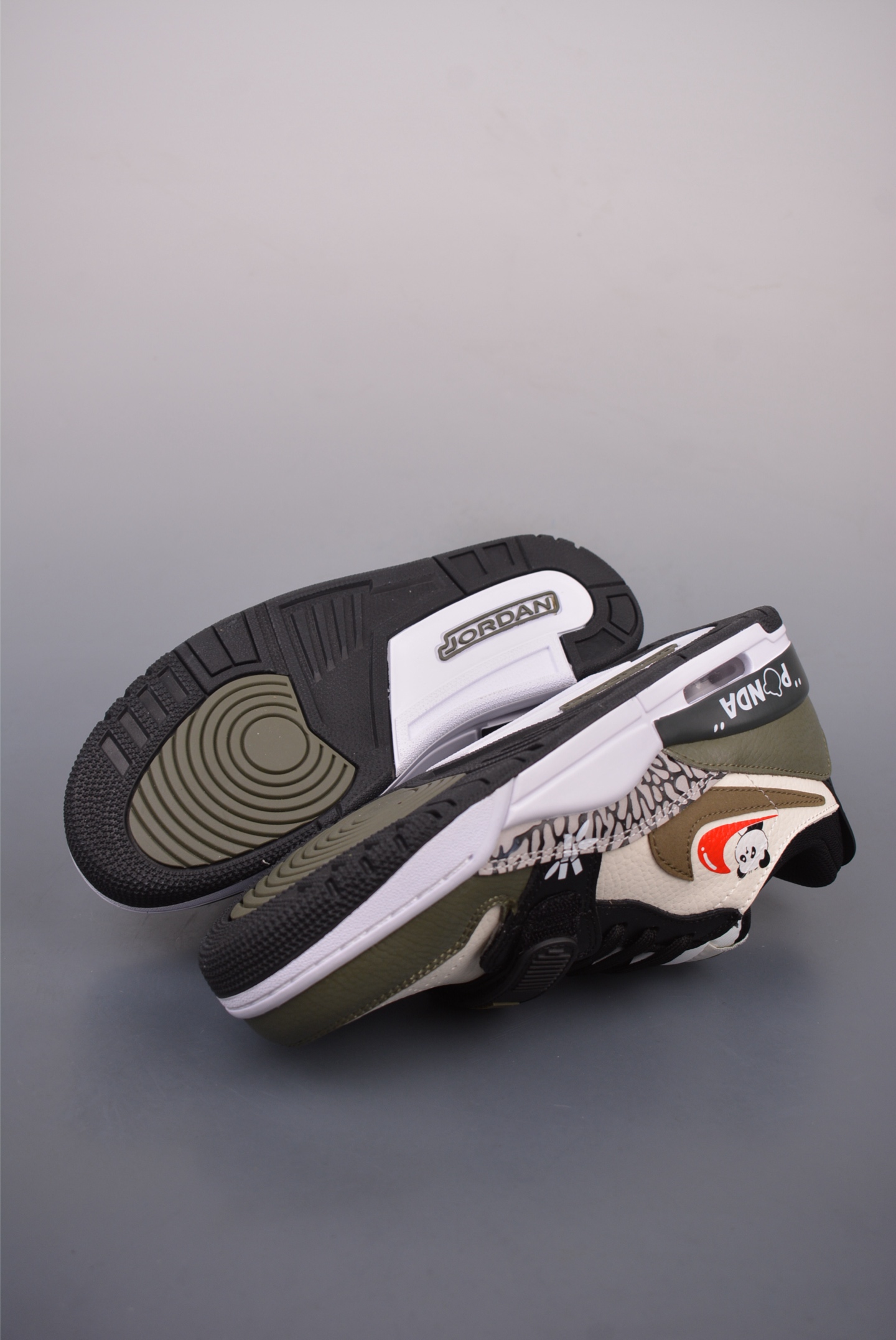 Air Jordan Legacy 312 Pouting Panda Army Green and White CD7069-120