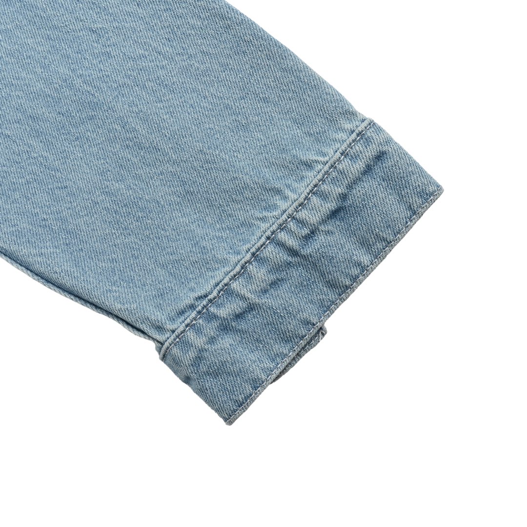 Louis Vuitton 24Fw washed monogram ripped denim jacket