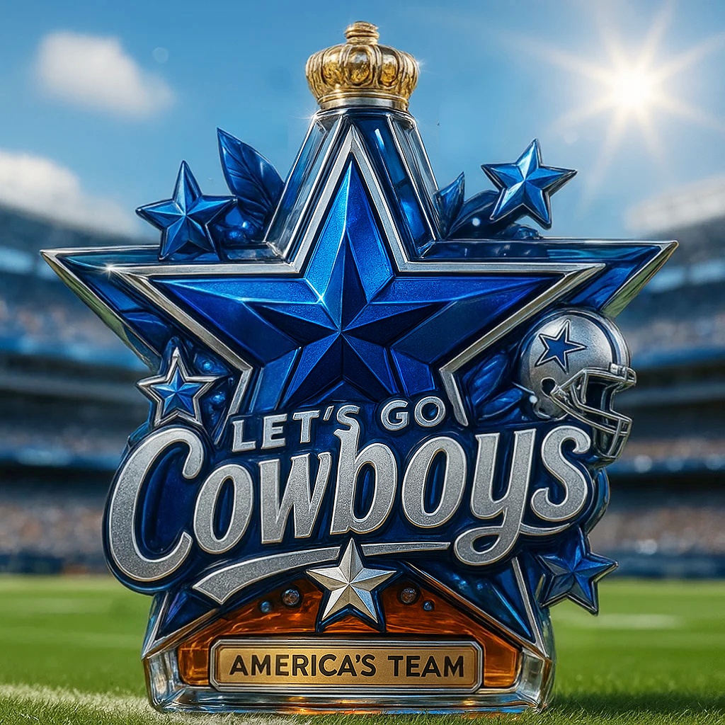 Dallas Cowboys Commemorative Whiskey Bottle
