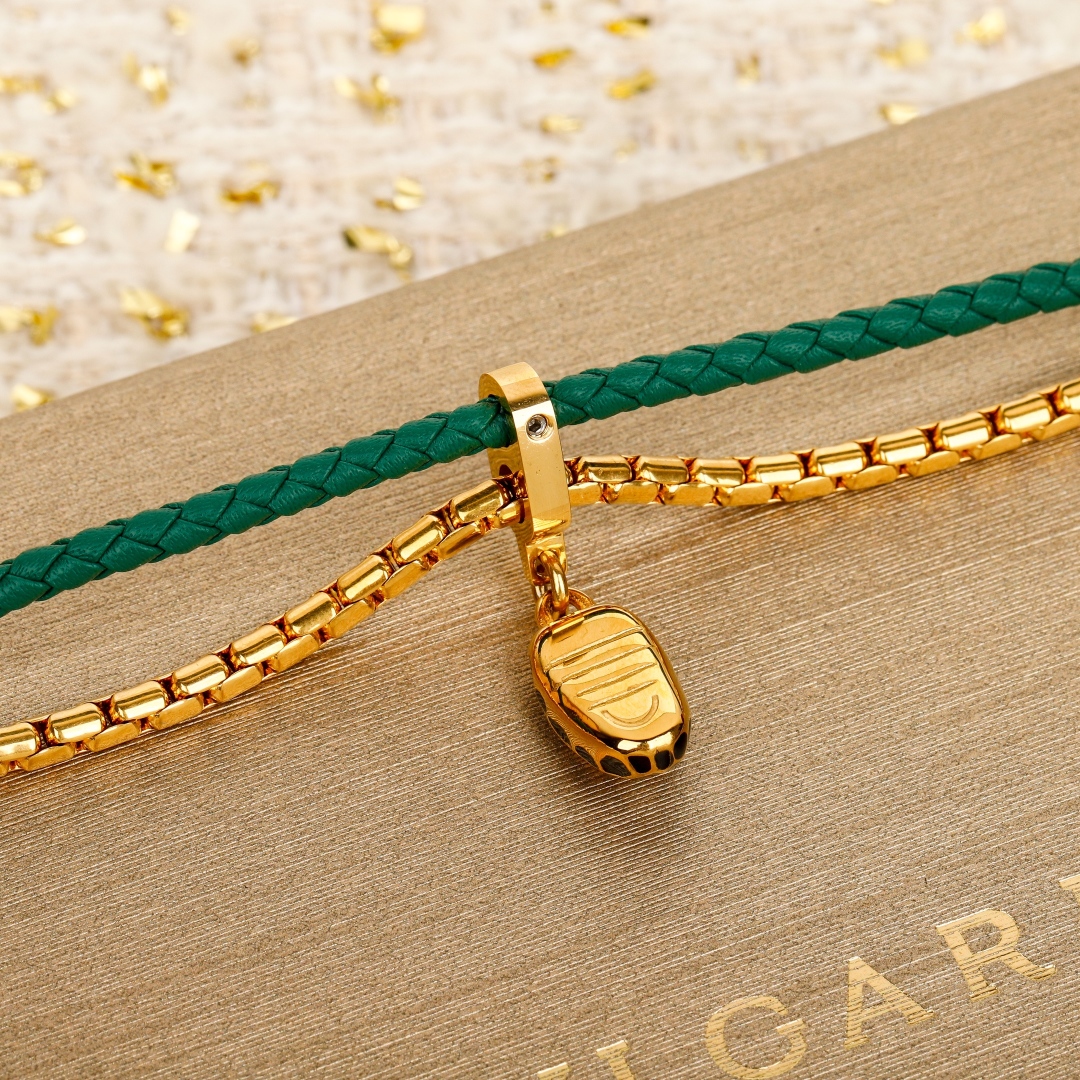 Bulgari new serpenti snake head double bracelet