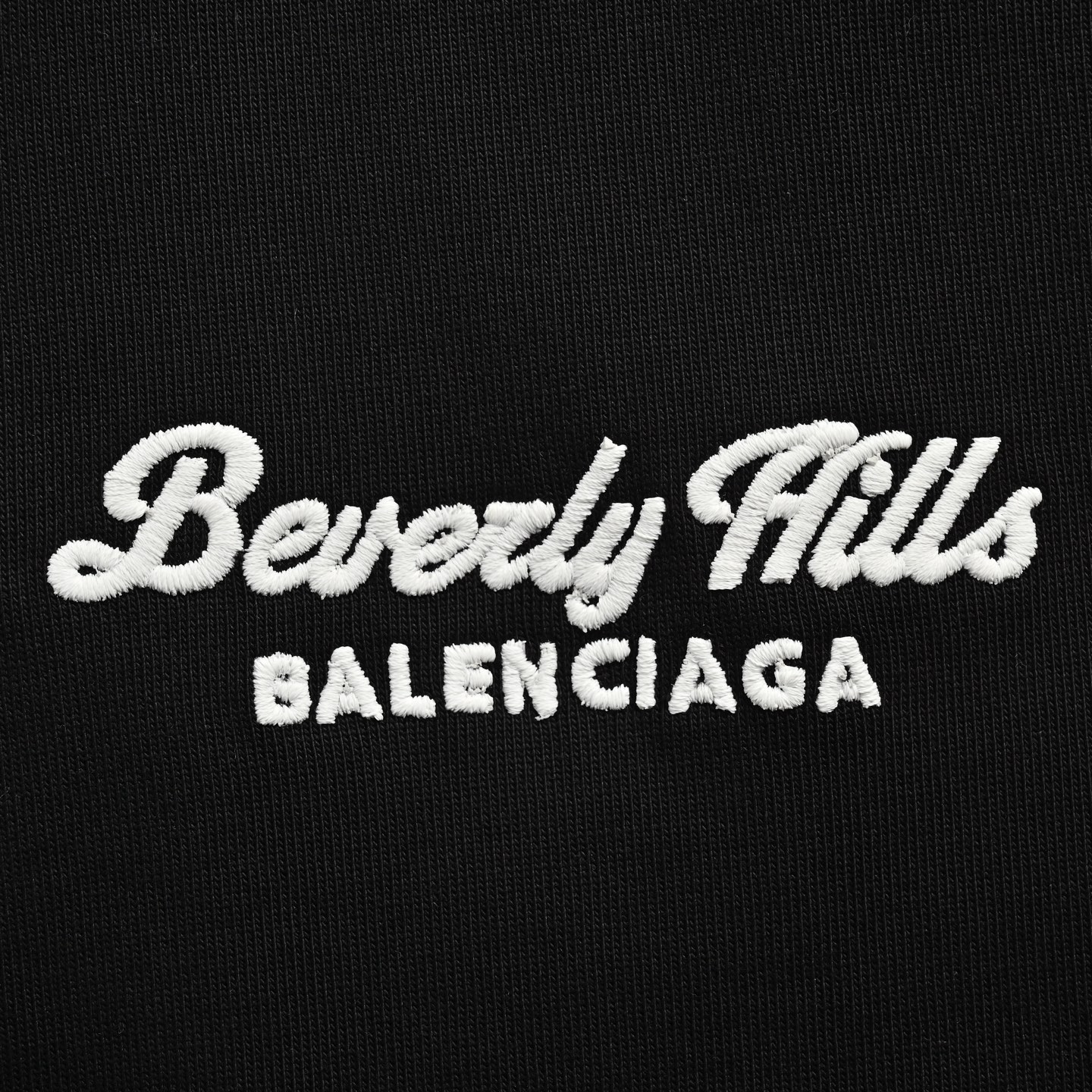 Balenciaga 25ss Beverly Hills lettering embroidered short sleeve