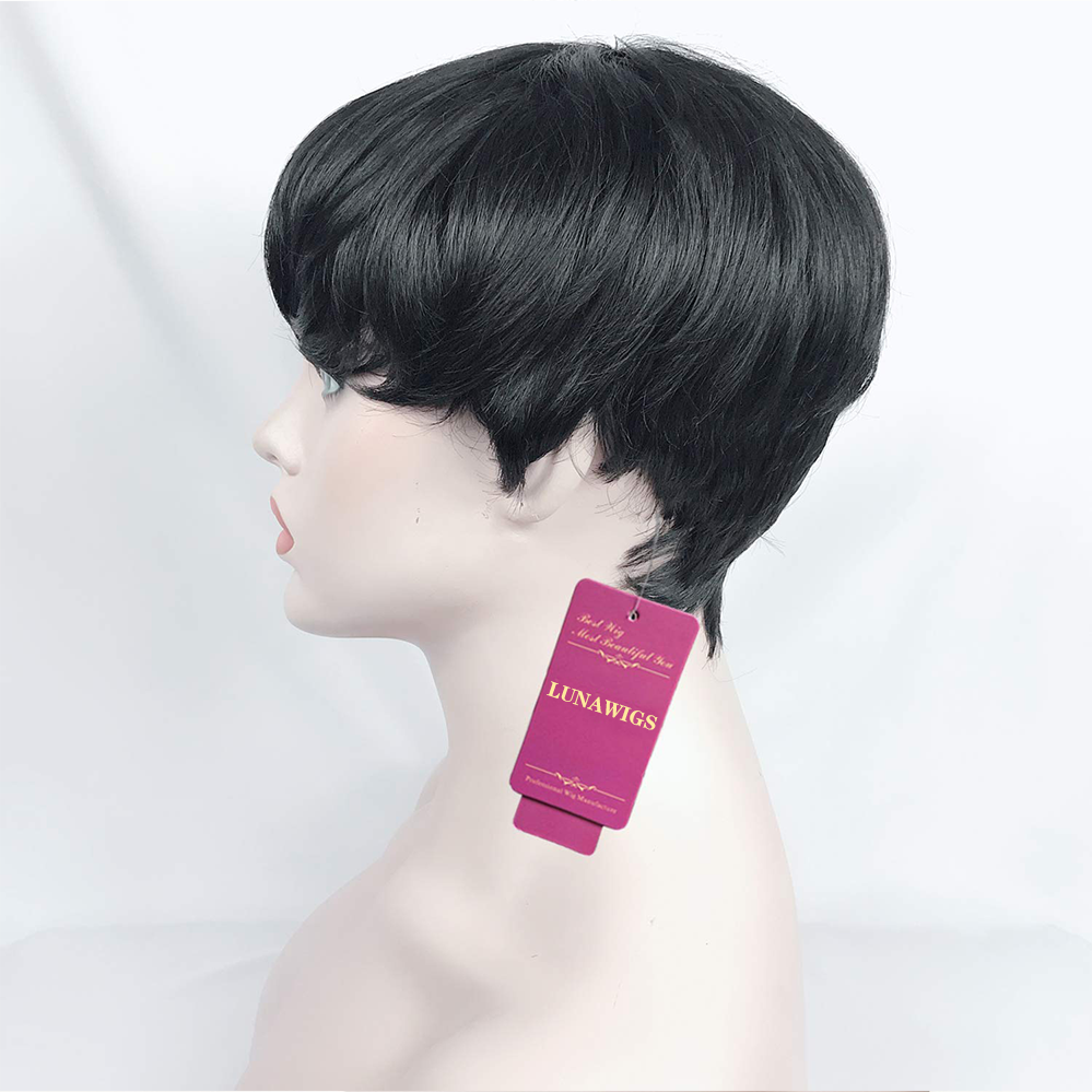 Luna Wigs Short Style Pixie Cut Synthetic Hair Wigs